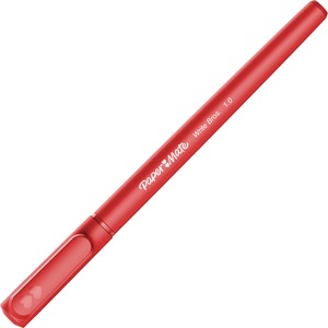 Paper Mate Write Bros. Ballpoint Stick Pen - Red Ink - Red Barrel - 1 Dozen
