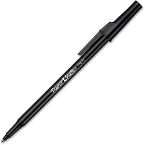 Paper Mate Write Bros. Ballpoint Stick Pen - Black Ink - Black Barrel - 1 Dozen