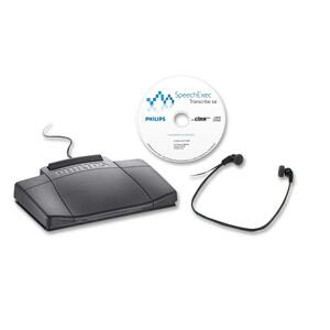 Digital Transcription Kit,USB Connection,7-1/2"x5-1/2"x2",BK