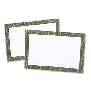 Esselte Designer Unruled Index Card - 4" x 6" - Olive Green