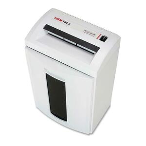 HSM Heavy Duty Office Shredder - Cross Cut - 14 Per Pass - 8.7 Gallon Wastebasket