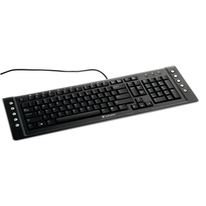 Verbatim USB Keyboard with Vista Keys - USB - Black - English (US)