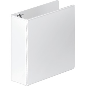 Heavy-Duty Oversize Customizer D-Ring 3" White Binder - Click Image to Close