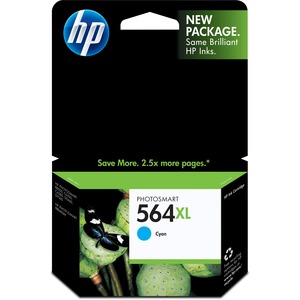 HP No. 564xl Cyan Ink Cartridge - Inkjet - 750 Page - Cyan