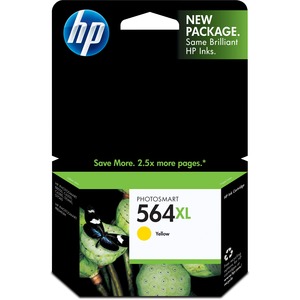 HP No. 564XL Yellow Ink Cartridge - Inkjet - 750 Page - Yellow