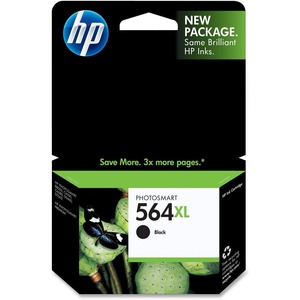HP No. 564XL Black Ink Cartridge - Inkjet - 800 Page - Black