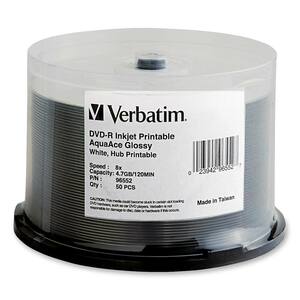 Verbatim 8x DVD-R Media - 4.7GB - 120mm Standard - 50 Pack Spindle
