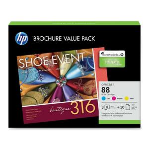 HP No. 88 Color Ink Cartridge Value Pack - Inkjet - 860 Page - Cyan, Magenta, Yellow - 3 / Pack