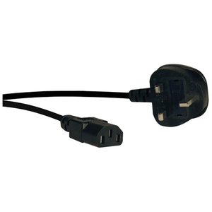 6FT IEC-320-C13 TO BS-1363 POWER CABLE