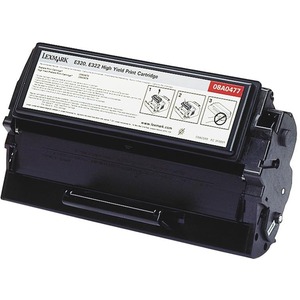 Lexmark Black Toner Cartridge - Laser - 6000 Page - Black - 1
