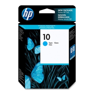 HP No. 10 Cyan Ink Cartridge - Inkjet - 1650 Page - Cyan - 1