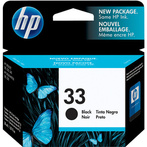 HP No. 33 Black Ink Cartridge - Inkjet - 480 Page - Black - 1