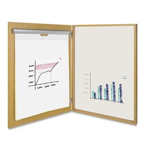 Bi-silque Conference Room Cabinet - 39" x 29" - Porcelain Surface - Wood Frame