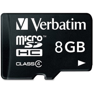 8GB 96807 microSD High Capacity (microSDHC) Card - Class 4