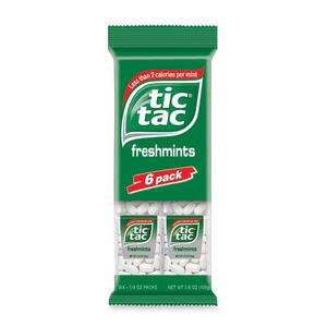Ferrero Tic Tac Breath Mints - Freshmint - Breath Freshening - 6 / Pack