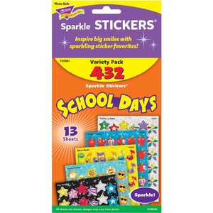 Trend School Days Variety Pack Sparkle Sticker - 432 - Assorted