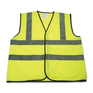 MooreCo Standard Medium Safety Vest - 46" Width x 28" Length - Plastic - For Medical Use - 1 Each - Yellow