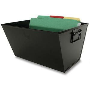 Buddy Posting Tub Letter Size - 7.5" x 12.5" x 13" - Black