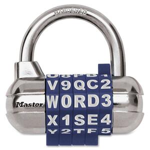 Master Lock Set-Your-Own Password Plus Combination Padlock - Master Keyed - Metal - Assorted