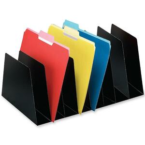 Buddy Mirage Vertical Organizer - 6.75" x 10" x 16" - 8 Pocket(s) - Steel - Black