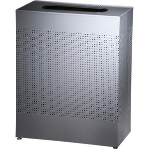 Silver Waste Receptacle