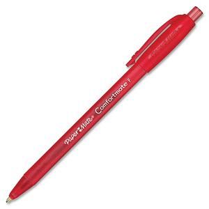 Paper Mate Comfortmate Mate Ballpoint Pen - Red Ink - 1 / Dozen