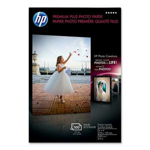 HP Premium Plus Photo Paper - 4" x 6" - Glossy - 100 x Sheet