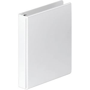 Heavy Duty Customizer Round Ring 1" White Binder - Click Image to Close