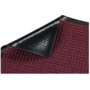 Genuine Joe Waterguard Mat - 6' Length x 4' Width - Rubber - Burgundy