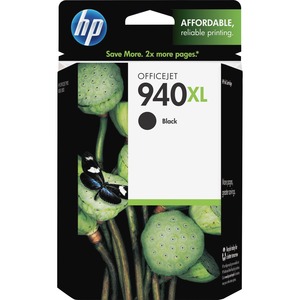 HP No. 940XL Black Ink Cartridge - Inkjet - 2200 Page - Black