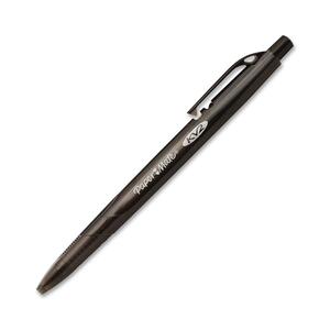 Paper Mate KV2 Retractable Ballpoint Pen - Black Ink - Black Barrel - 1 Dozen