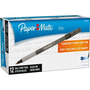 Paper Mate Write Bros Ballpoint pen - Black Ink - Translucent Barrel - 1 Dozen