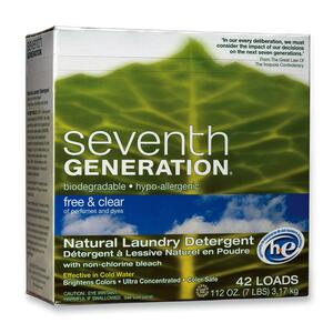 Seventh Generation Natural Laundry Powder Detergent - Powder - 112oz - White