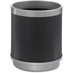 Safco At-Your-Disposal Wastebasket - 5gal Capacity - Round - 11.5" Opening Diameter - 13" Height - Plastic - Black