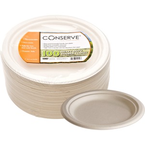 Baumgartens Conserve Heavy-duty Dinner Plate - 9" - White