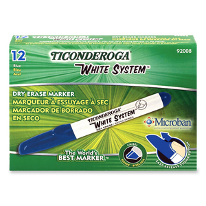 Dixon Dry Erase Markers - Chisel Marker Point Style - Blue Ink - 4 / Set