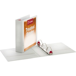 Cardinal ClearVue Locking Slant-D Binder - Letter - 8.5" x 11" - 2" Capacity - 1 Each - White