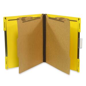 SJ Paper Hanging Classification Folder - Letter - 8.5" x 11" - 2" Expansion - 10 / Box - 25pt. - Yellow