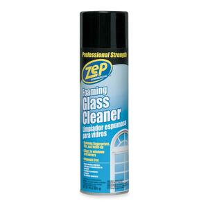 Blue. Black. Glass Cleaner