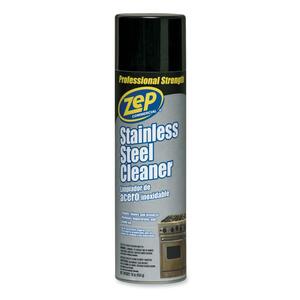 Zep Stainless Steel Cleaner - Aerosol - 16oz - Gray