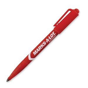 Avery Pen-style Permanent Markers - Bullet Marker Point Style - Red Ink - 1 Dozen