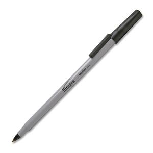 Integra Ballpoint Stick Pen - Black Ink - Light Gray Barrel - 60 / Pack