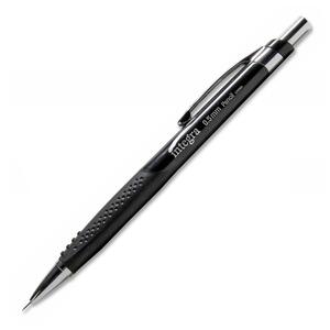 Integra Rubber Grip Mechanical Pencil - 0.5 mm Lead Size - Black Barrel - 1 Each