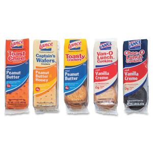 Advantus Snack Attack! Cookie and Cracker Assortment - Fat Free - Assorted - 1.65oz - 24 / Box
