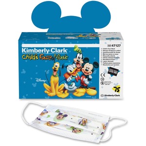 Kimberly-Clark Child's Face Mask - Fabric - 75 / Box - Assorted