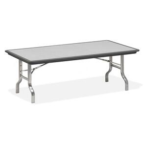 Black Leg. Charcoal. Folding Table