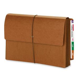 Smead End Tab File Wallet - 3.5" Expansion - Straight Cut Tab - 8.5" x 14" - Legal - 10 / Box - Redrope