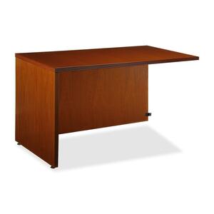 Lorell 88000 Series Return - 48" Width x 24" Depth x 29" Height - Fluted Edge - Cherry