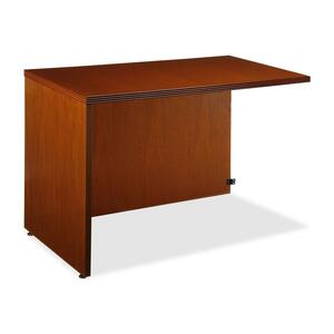 Lorell 88000 Series Return - 42" Width x 24" Depth x 29" Height - Fluted Edge - Cherry