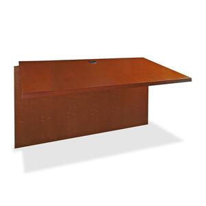 Lorell 88000 Series Bridge - 48" Width x 24" Depth x 29" Height - Fluted Edge - Cherry